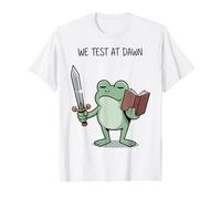 Teacher Frog We Test At Dawn Test Day Coordinator Final Exam T-Shirt