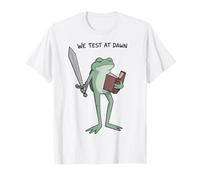 Teacher Frog We Test At Dawn Test Day Coordinator Final Exam T-Shirt