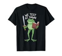 Teacher Frog We Test At Dawn Test Day Coordinator Final Exam T-Shirt