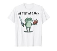 Teacher Frog We Test At Dawn Test Day Coordinator Final Exam T-Shirt