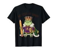 Teacher Frog We Test At Dawn Test Day Coordinator Final Exam Value Graphic T-Shirt