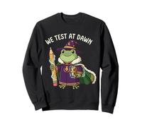 Teacher Frog We Test At Dawn Test Day Teacher Final Exam Sweatshirt