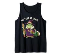 Teacher Frog We Test At Dawn Test Day Teacher Final Exam Tank Top