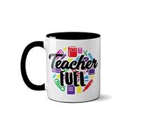 Teacher Fuel Mug - Leaving Present Gift Funny Novelty Professor Educator School Education Learning (Mug + Coaster)