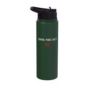 Teacher Funny School Quote Shaping Minds Daily Stainless Steel Insulated Water Bottle
