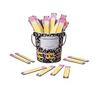 Teacher Gift Name Stick Bundle Metal Bucket Classroom Tools