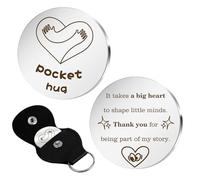 Teacher Gifts For Appreciation Gifts For Teacher Pocket Hug Teaching Assistant Gift Keyring Keychain Nursery Teachers Retirement Gift Thank You Presents For Teacher Leaving Presents from Students