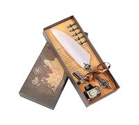 Teacher Gifts for women and men Office Set Stationery Pen Quill Fountain Office Gift Thank you Teacher Gifts with Writing Ink Bottle and five Pen Tips