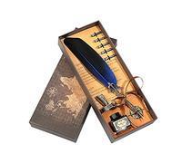 Teacher Gifts for women and men Office Set Stationery Pen Quill Fountain Office Gift Thank you Teacher Gifts with Writing Ink Bottle and five Pen Tips