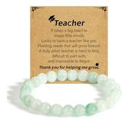 Teacher Gifts for Women Bracelets Teachers Appreciation Gift Thank You Teacher Presents for Nursery Preschool dance English chemistry end of the year Easter Teachers Day Birthday Retirement Christmas