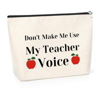 Teacher Gifts for Women Cosmetic Bag Teacher Appreciation Gifts Graduation Gift for Teacher from Student Teachers Day Gift Christmas Thanksgiving Birthday Gift for School Teacher Makeup Travel Pouch