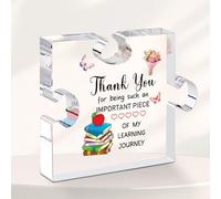 Teacher Gifts for Women Teacher Acrylic Plaque 4 x 4" Teacher Appreciation Gifts Best Teacher Gifts Thank You Teacher Plaques