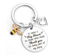 Teacher Gifts for Women, Thank You Teacher Gifts, Gift for Teacher End Of The Year, Teaching Assistant Gift, Teacher Keyring, Teacher Leaving Gifts,Teacher Christmas Gifts,Stocking Fillers for Teacher