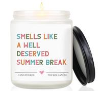 Teacher Gifts for Women, Thank You Teacher Gifts, Teacher Appreciation Gift, Nursery Teacher English History Gift from Students on Summer Vacation Graduation, Funny Lavender Scented Candles 7OZ