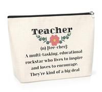 Teacher Gifts from Student Cosmetic Bag Thank You Teacher Gift Best Teacher Gift Teacher Appreciation Gifts for Women Encouragement Gifts Teacher Day Birthday Retirement Gift for Teacher