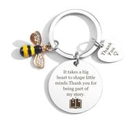 Teacher Gifts Keychain,Thank You Gift Keyring,Teacher Appreciation Gift,End of Year Gifts for Teachers,Best Teacher Gifts for Teachers' Day Graduation Thanksgiving Birthday Christmas Women Men