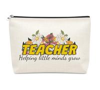 Teacher Gifts Makeup Bag Teacher Appreciation Gifts Thank You Teachers Gift from Student Cosmetic Pouch Teachers End of Year Retirement Gift Back to School Graduation Christmas Birthday Present