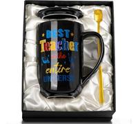 Teacher Gifts - Teacher Appreciation Gift for Women, Thank You Teacher Gifts, Leaving, Retirement, Birthday, Christmas Gifts - 18oz Teacher Coffee Mug Gift Set with Wonderful Presentation Box