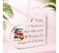 Teacher Gifts, Teacher Christmas Gifts, Thank You Teacher Gifts for Women End of Year Gifts for Teachers Leaving Gifts Teacher Presents Stocking Fillers Assistant Headteacher Gifts Acrylic Plaque