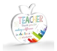 Teacher Gifts,Teacher Gifts for Women,Male Teacher Gifts,Nursery Teacher Thank You Gifts,Gift Teacher,Thank You Teacher Gifts,Teaching Assistant Gift,Head Teacher Gifts,Teacher Acrylic Plaque