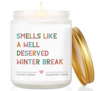Teacher Gifts, Teacher Gifts for Women, Nursery Teachers English History Science Gift for Teachers' Day, Thanksgiving Day, Christmas, Graduation, Retirement, Balsam Fir and Cedar Scented Candle 7OZ