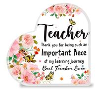 Teacher Gifts, Teacher Gifts for Women, Teacher Appreciation Gifts, Thank You Acrylic Plaque Decoration Teacher Gifts from Student, First Day of School Gifts | Christmas Gifts (Teacher Butterfly)