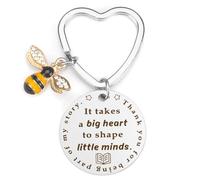 Teacher Gifts,Teacher Keyring,Thank You Teacher Gifts,Teacher Appreciation Gift,Bee Keyring,Gift Teacher,Best Teacher Gifts,Male Teacher Gifts,Nursery Teacher Thank You Gifts,Gifts for Teachers
