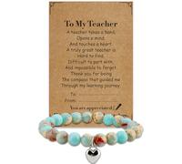 Teacher Gifts,Thank You Teacher Gifts For Teachers Bracelet Teaching Assistant gift Nursery Teacher Gift For Teacher End Of The Year Head teacher Presents Christmas