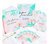 Teacher Gifts - Thank You Teacher Journal Notebook with 40 Mindfulness Affirmation Cards & Pen | Teacher Appreciation, End of Term & Christmas Gift for Headteachers, Assistants, Tutors, Coaches (A5)