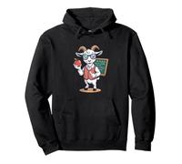 Teacher Goat Math X Plus 2 Blackboard Apple Pullover Hoodie