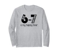 Teacher Haunted by 6 7 What is 67 Sayings 6-7 Reading Happy Long Sleeve T-Shirt