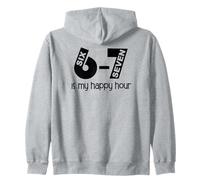 Teacher Haunted By 6 7 What is 67 Sayings 6-7 Reading Happy Zip Hoodie