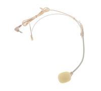 Teacher Headset Microphone Beige Wired Condenser for Speaking
