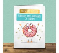 Teacher - Hundreds And Thousands Of Thanks! - Funny Teacher Thank You Card
