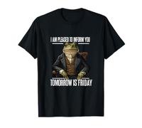 Teacher I Office I Friday Apparel Frog Meme Workweek Humor T-Shirt