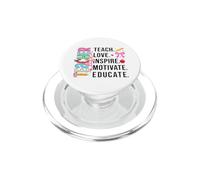 Teacher Inspire Educate Appreciation PopSockets PopGrip for MagSafe