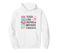 Teacher Inspire Educate Appreciation Pullover Hoodie