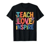 Teacher Inspire Teacher Classroom School Positive Vibes T-Shirt
