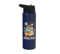 Teacher Inspiring Teachers Empowering Readers Womans Phonics Stainless Steel Insulated Water Bottle