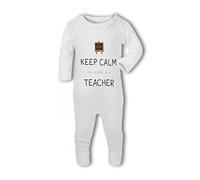 Teacher - Keep Calm My Mummy is a Funny - Baby Romper Suit - 3-6 Months