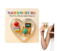 Teacher Keepsake,Party Favors Heart Decorations | Student Teacher Keepsake with Card | for Students Teens Kids Boys Girls School Classroom Graduation Christmas Birthday