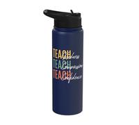 Teacher Kindness Compassion Confidence Teaching Stainless Steel Insulated Water Bottle