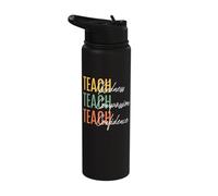 Teacher Kindness Compassion Confidence Teaching Stainless Steel Insulated Water Bottle