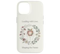 Teacher Leading with Love Shaping the Future Apple Floral Case for iPhone 14