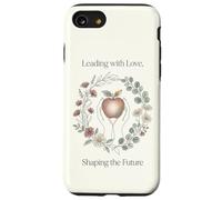 Teacher Leading with Love Shaping the Future Apple Floral Case for iPhone SE (2020) / 7/8