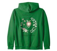 Teacher Leading with Love Shaping the Future Apple Floral Zip Hoodie