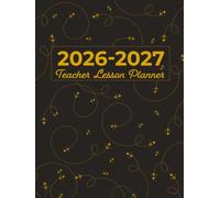 Teacher Lesson Planner | Cute Bumble Bees Buzzing on Black (Hardcover): Week to View Agenda and Student Record Book | August to July Academic Year