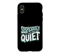 Teacher Librarian Suspiciously Quiet Bookworm Case for iPhone X/XS