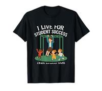 Teacher Life Chalk Swing Student Success & Recess Design T-Shirt
