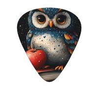 Teacher-Life-Owl 12 Pack Guitar Picks With 3 Thicknesses And Storage Box, Abs Plectrums For Electric Bass Guitar Players